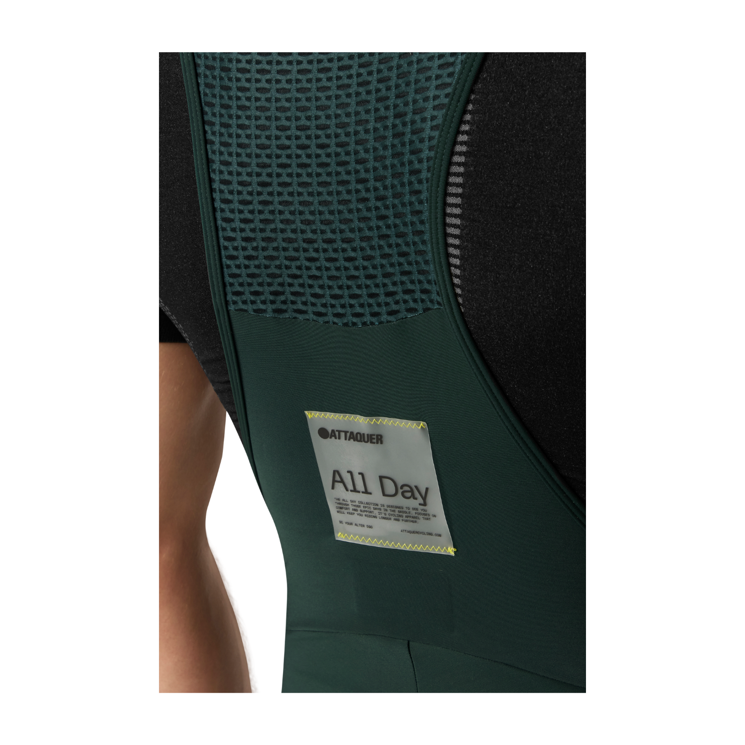 Attaquer All Day Winter Bib Long Forest - Green/White Logo