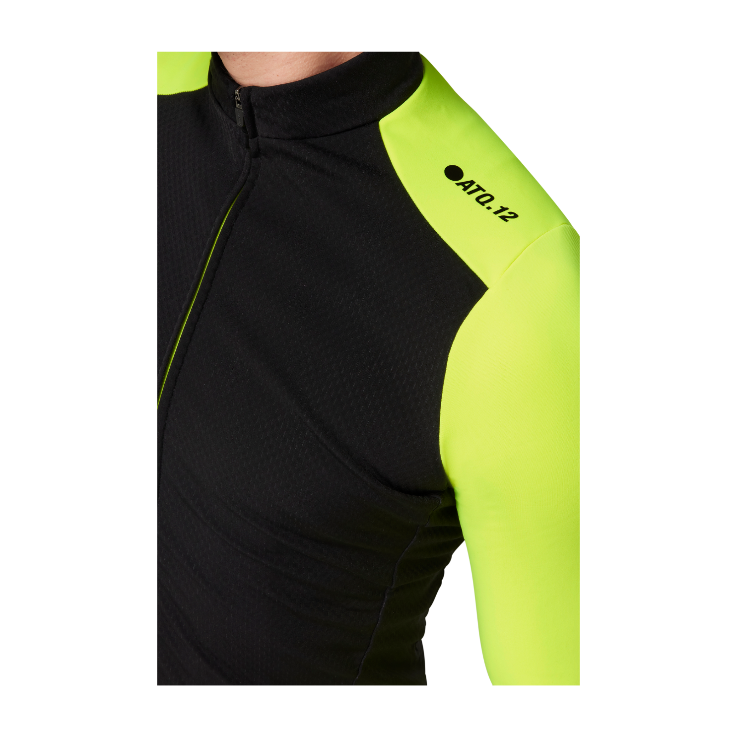 Attaquer All Day Winter Long Sleeved Jersey - Black/Acid Lime