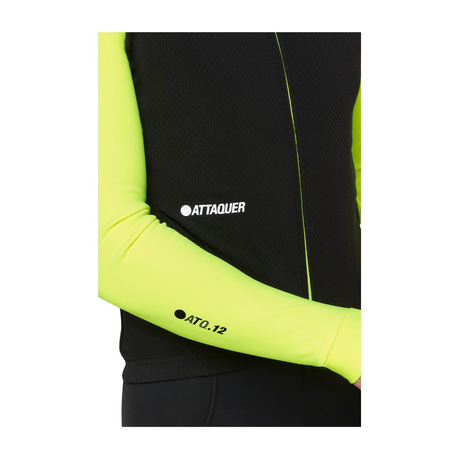 Attaquer All Day Winter Long Sleeved Jersey - Black/Acid Lime