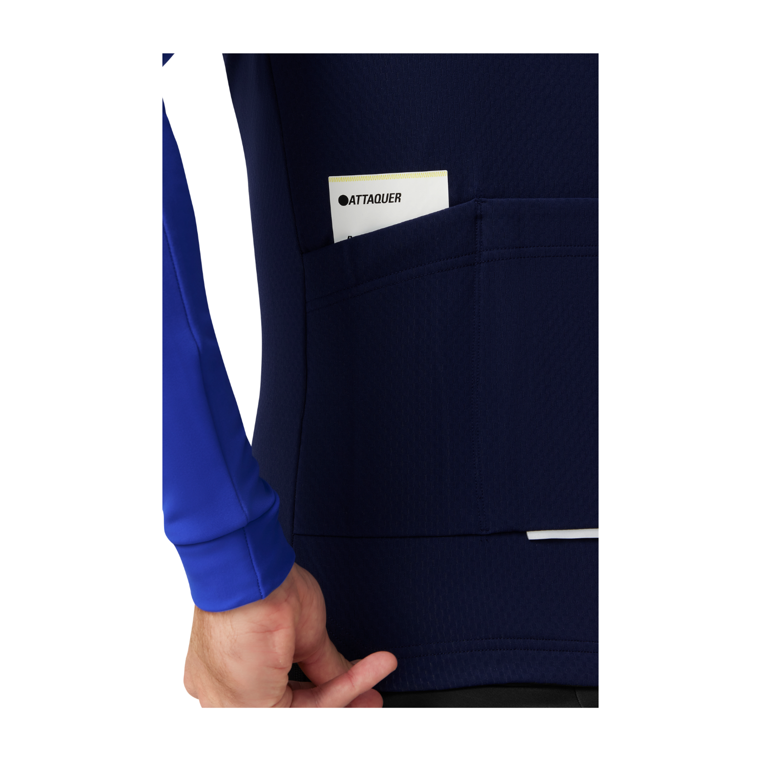 Attaquer All Day Winter Long Sleeved Jersey - Navy/Fluro