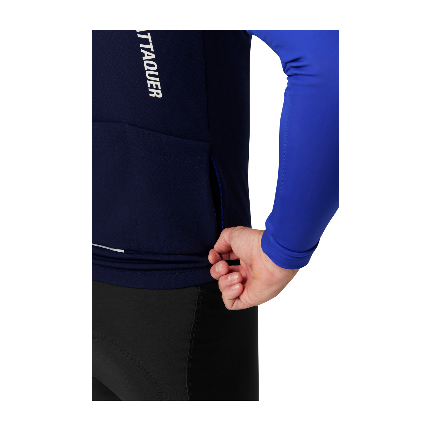 Attaquer All Day Winter Long Sleeved Jersey - Navy/Fluro