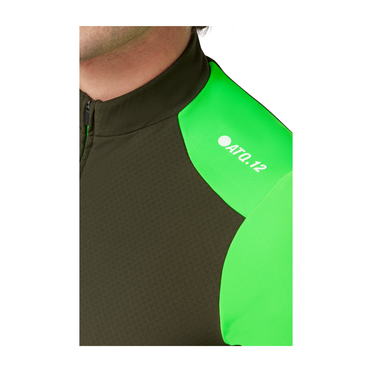 Attaquer All Day Winter Long Sleeved Jersey - Pine/Fluro Green