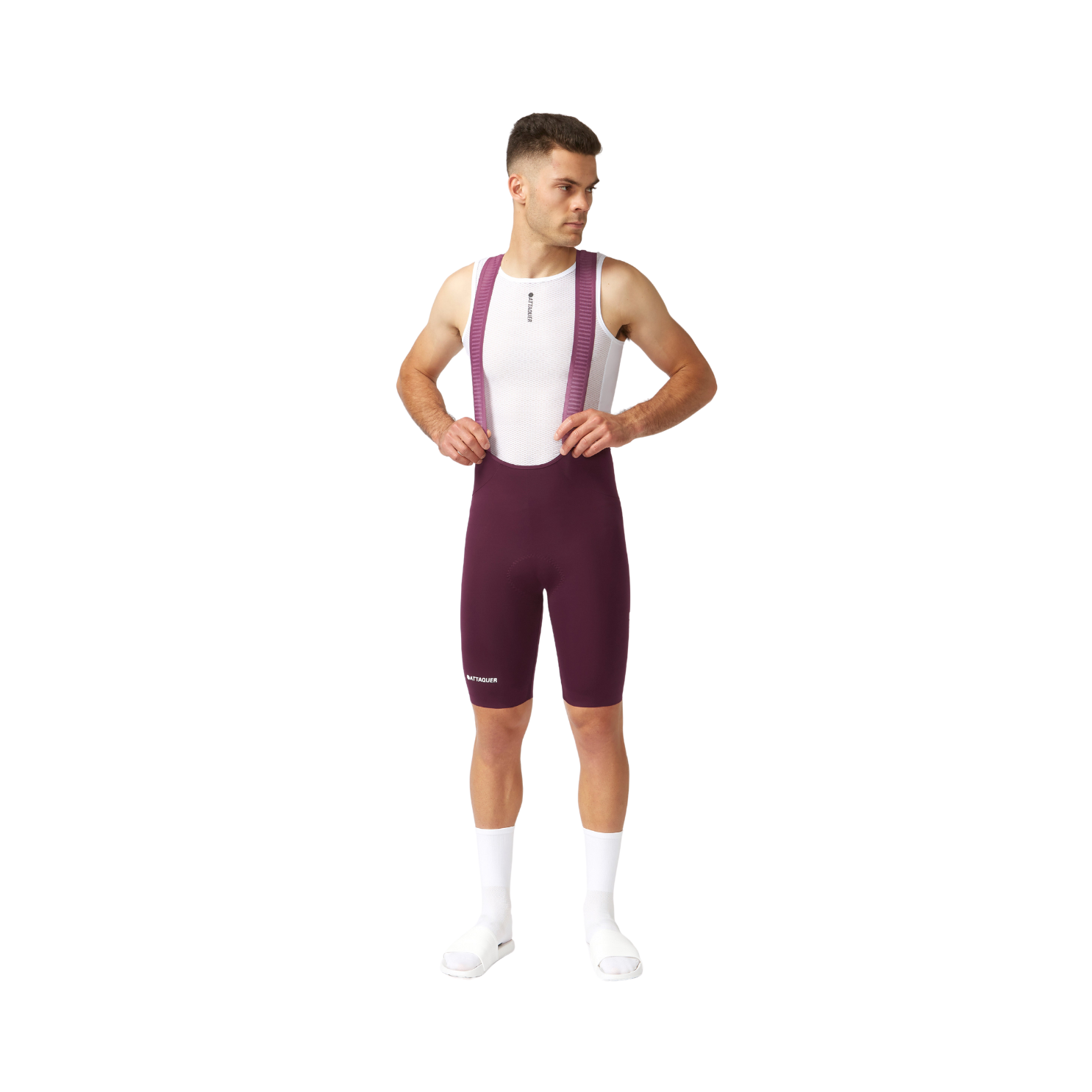 Attaquer Race Bib Short - Burgundy