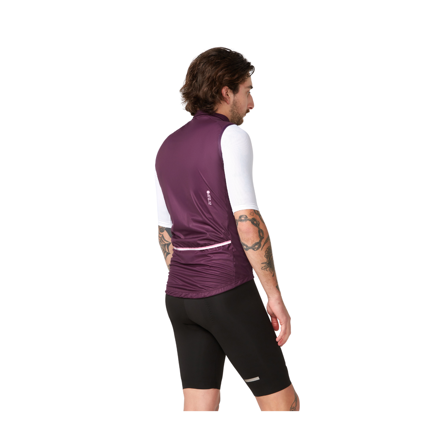 Attaquer Race Rain Softshell Gilet - Burgundy