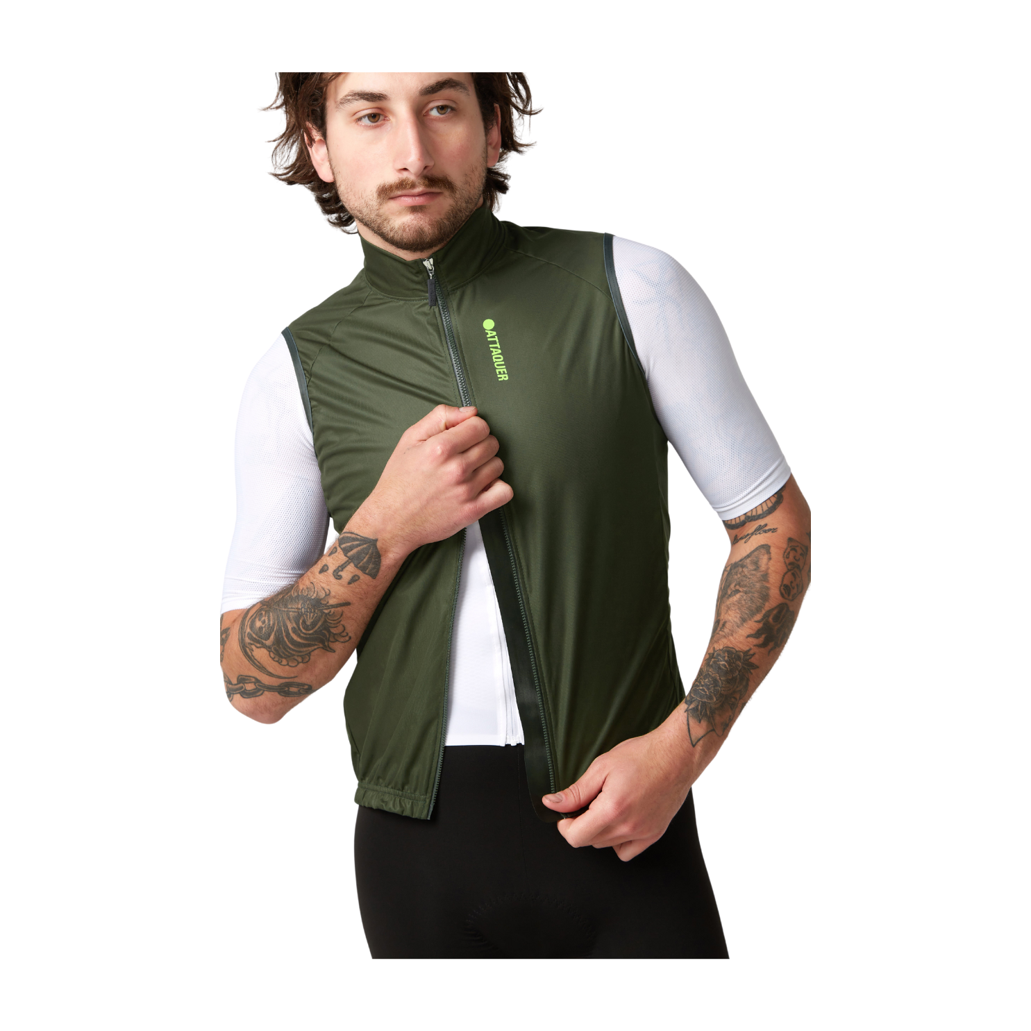 Attaquer Race Rain Softshell Gilet - Pine