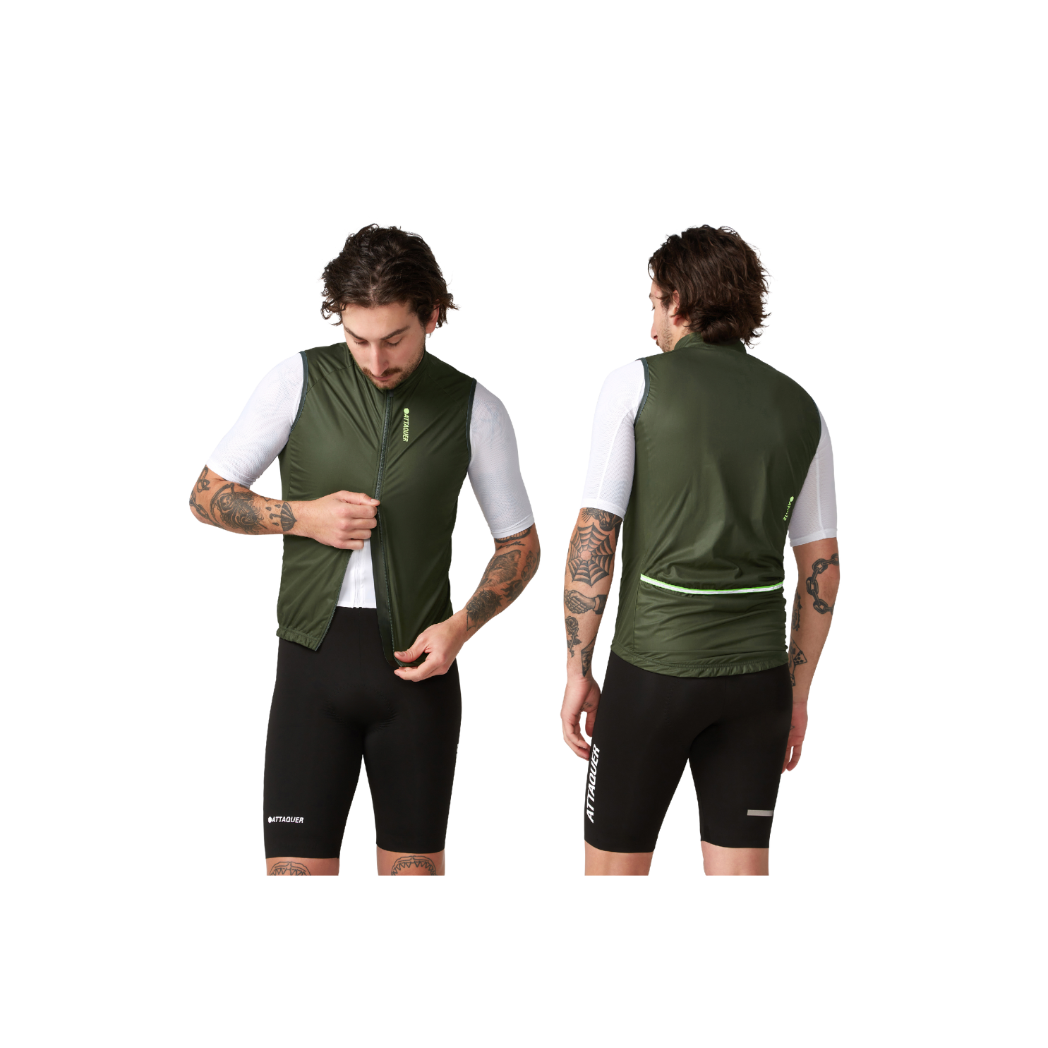 Attaquer Race Rain Softshell Gilet - Pine