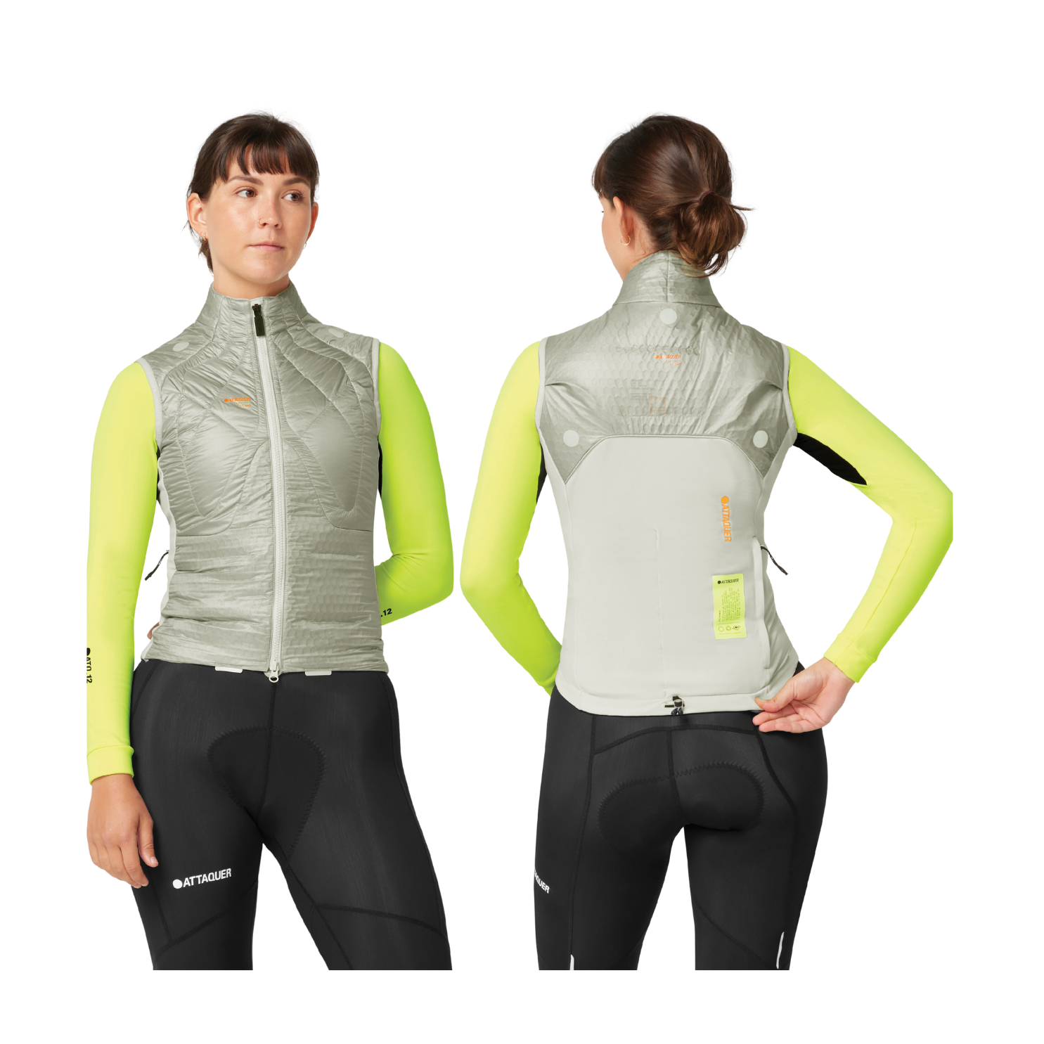 Attaquer Womens All Day Anatomic Insulator Gilet - Eggshell