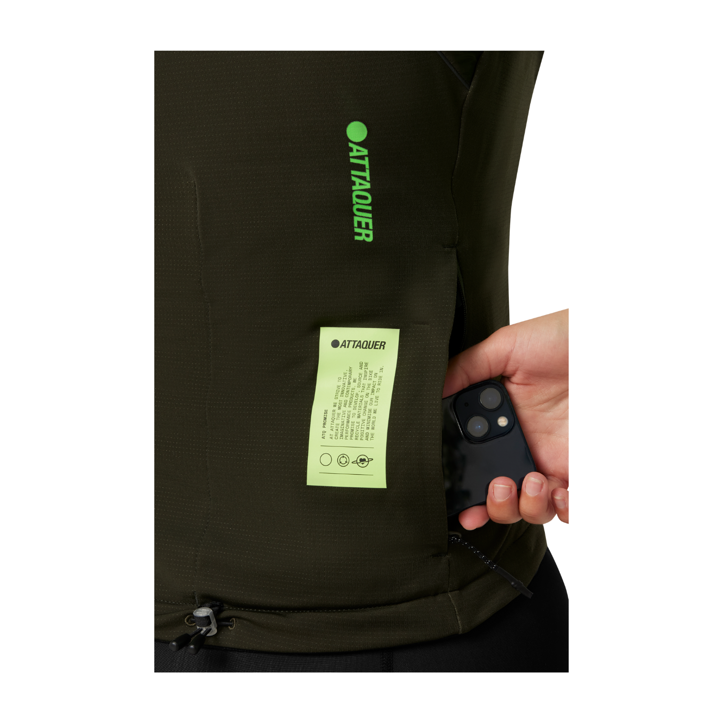 Attaquer Womens All Day Anatomic Insulator Gilet - Pine