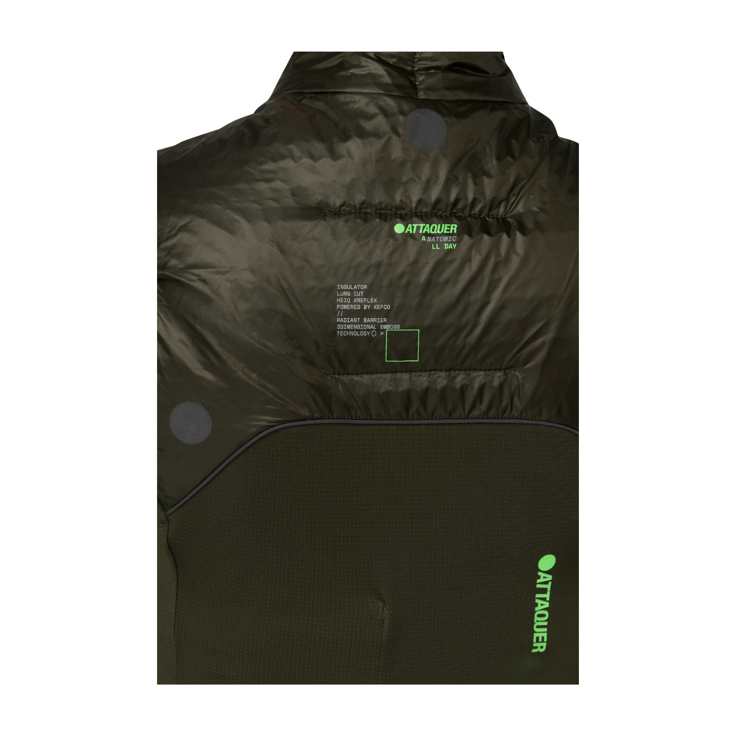 Attaquer Womens All Day Anatomic Insulator Gilet - Pine