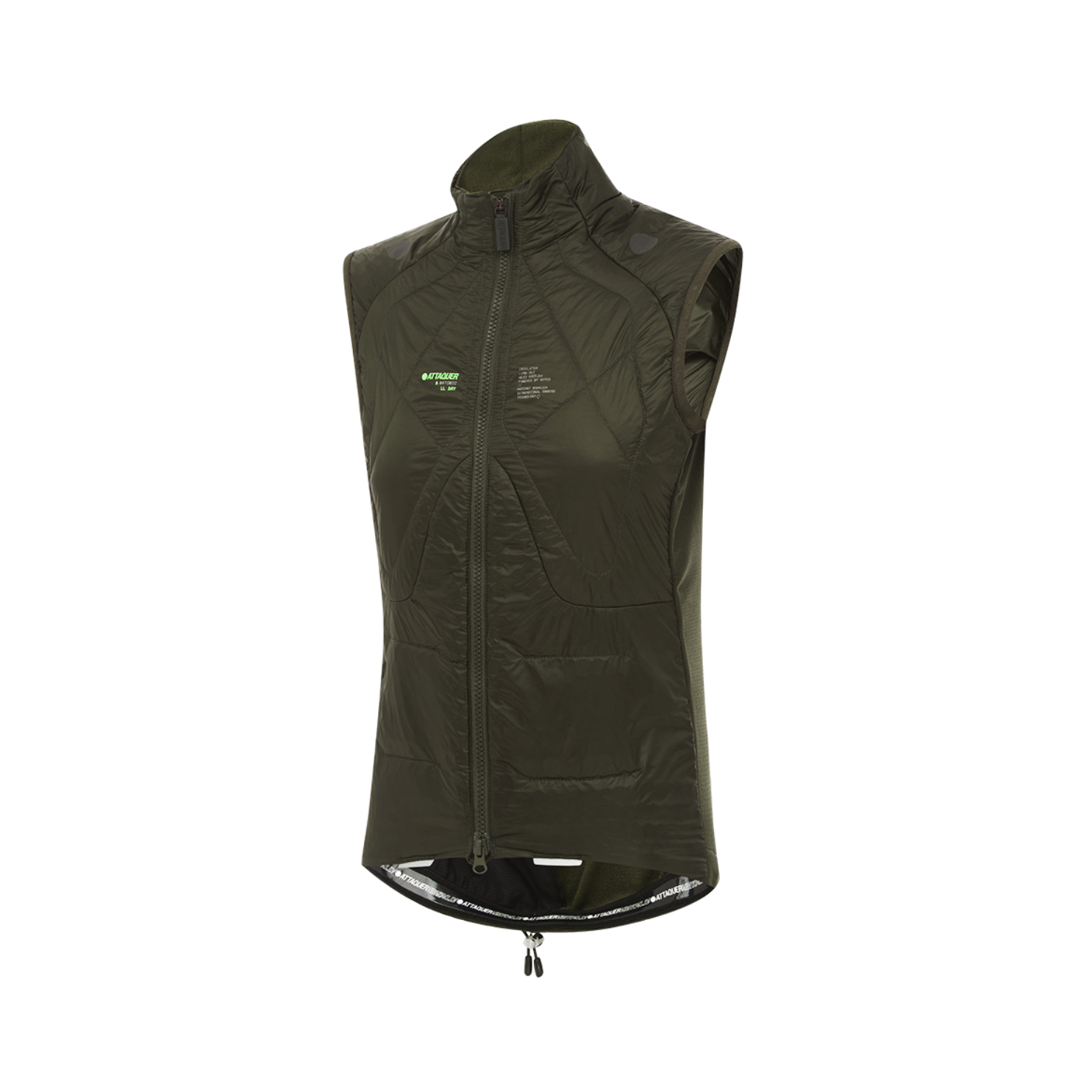 Attaquer Womens All Day Anatomic Insulator Gilet - Pine