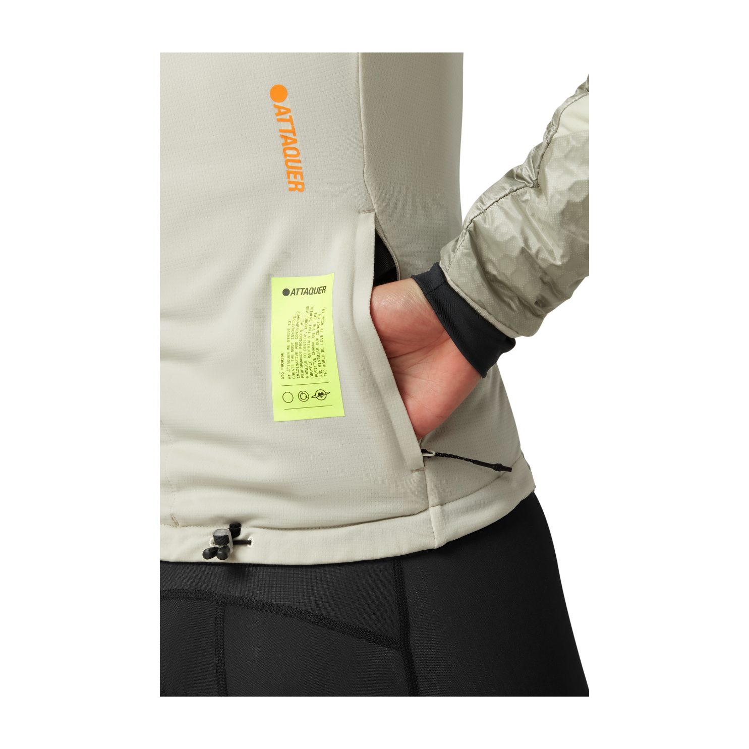 Attaquer Womens All Day Anatomic Insulator Jacket - Eggshell