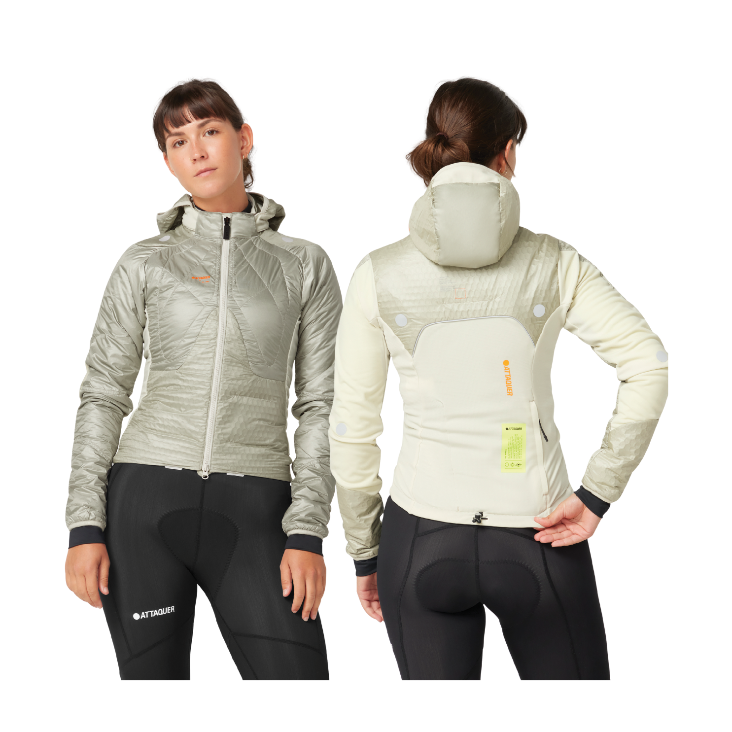 Attaquer Womens All Day Anatomic Insulator Jacket - Eggshell