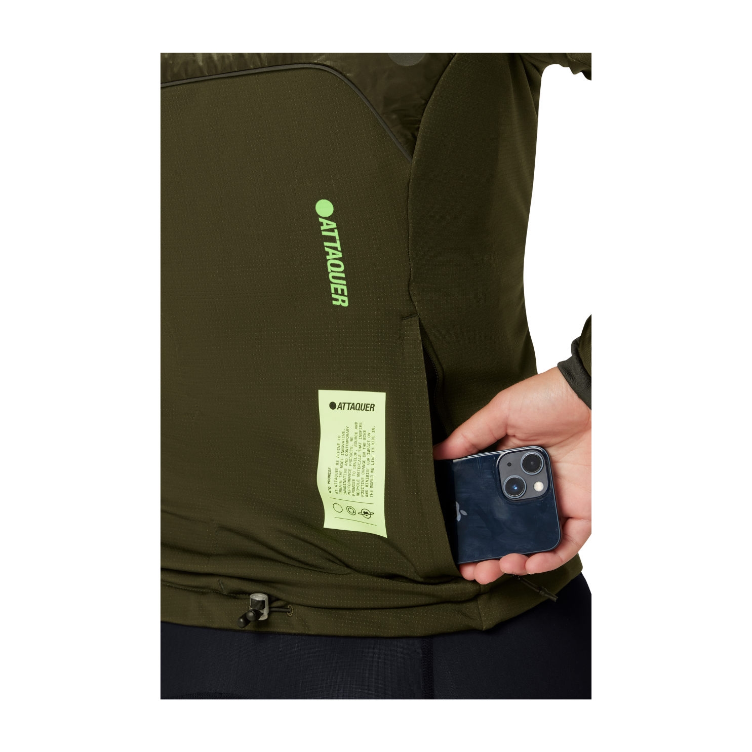 Attaquer Womens All Day Anatomic Insulator Jacket - Pine