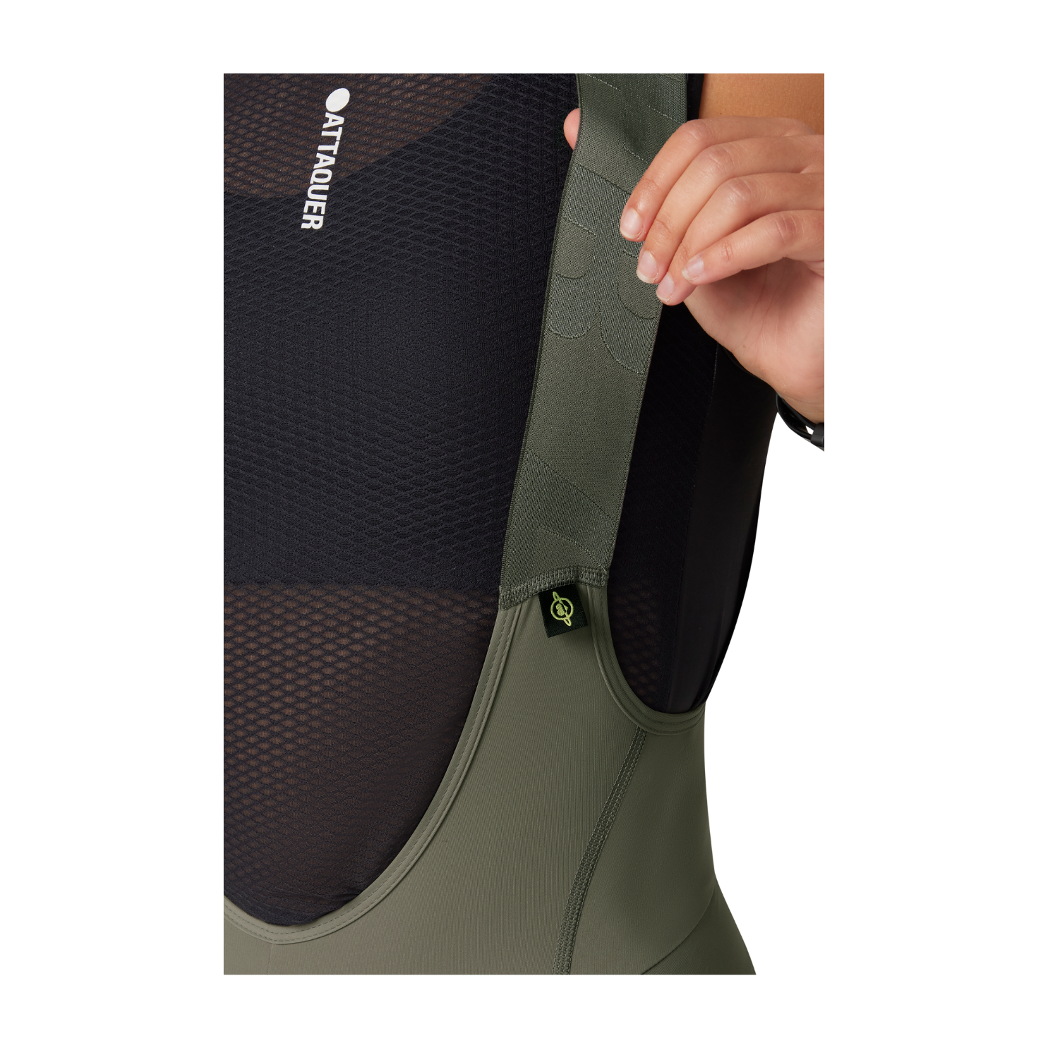 Attaquer Womens All Day Bib Short - Grey Smoke