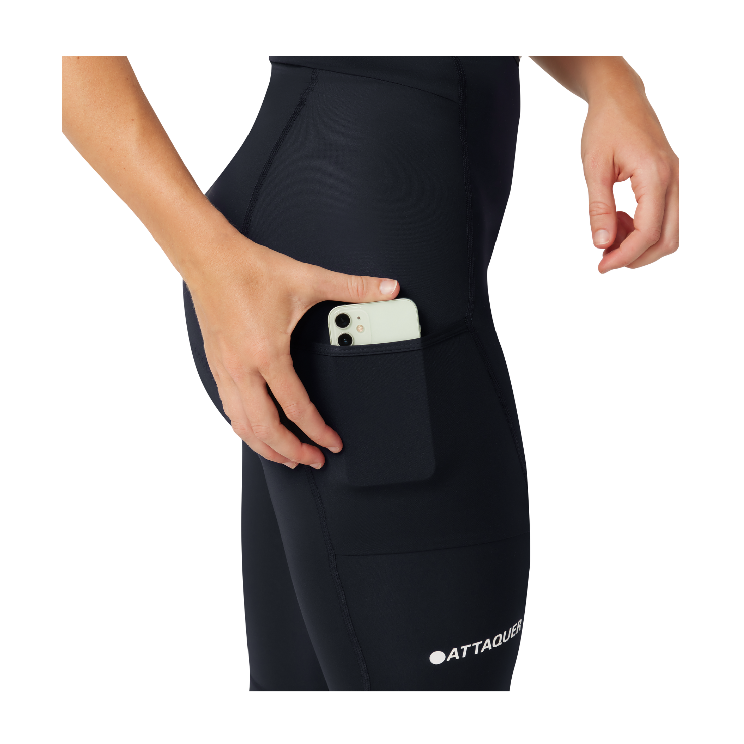 Attaquer Womens All Day Detachable Summer Bib Longs - Black