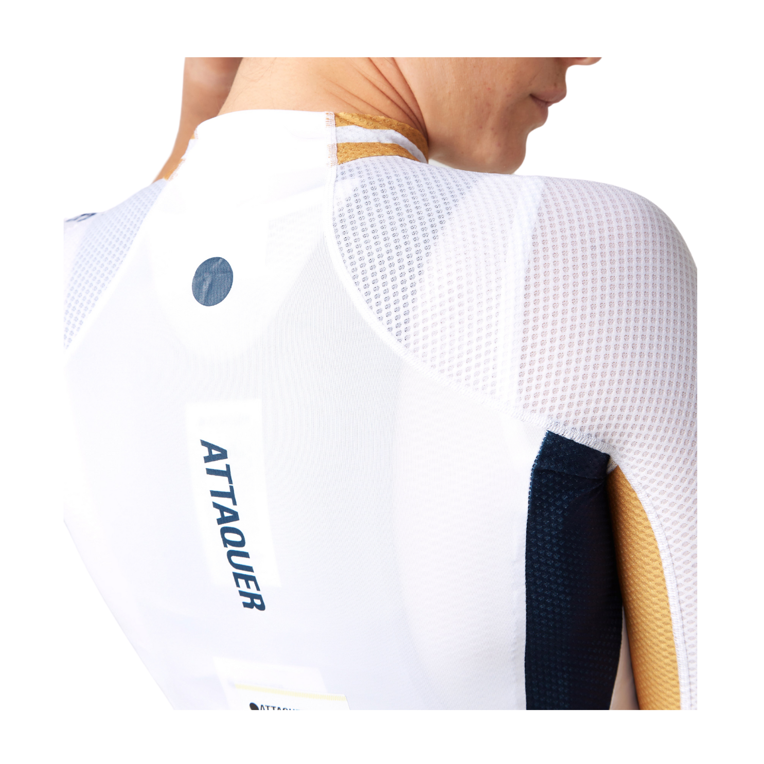 Attaquer Womens All Day Jersey - White/Stripe