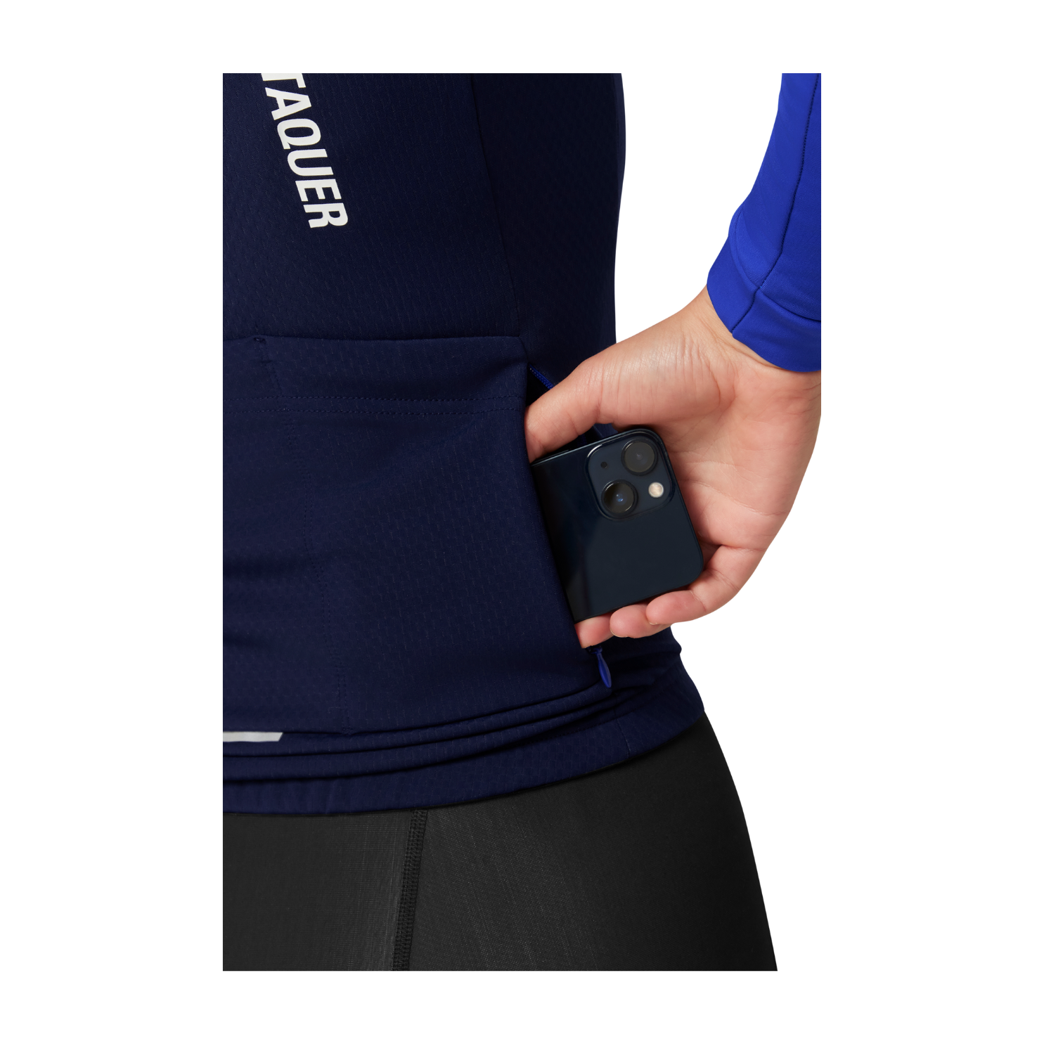 Attaquer Womens All Day Winter Long Sleeved Jersey - Navy/Fluro