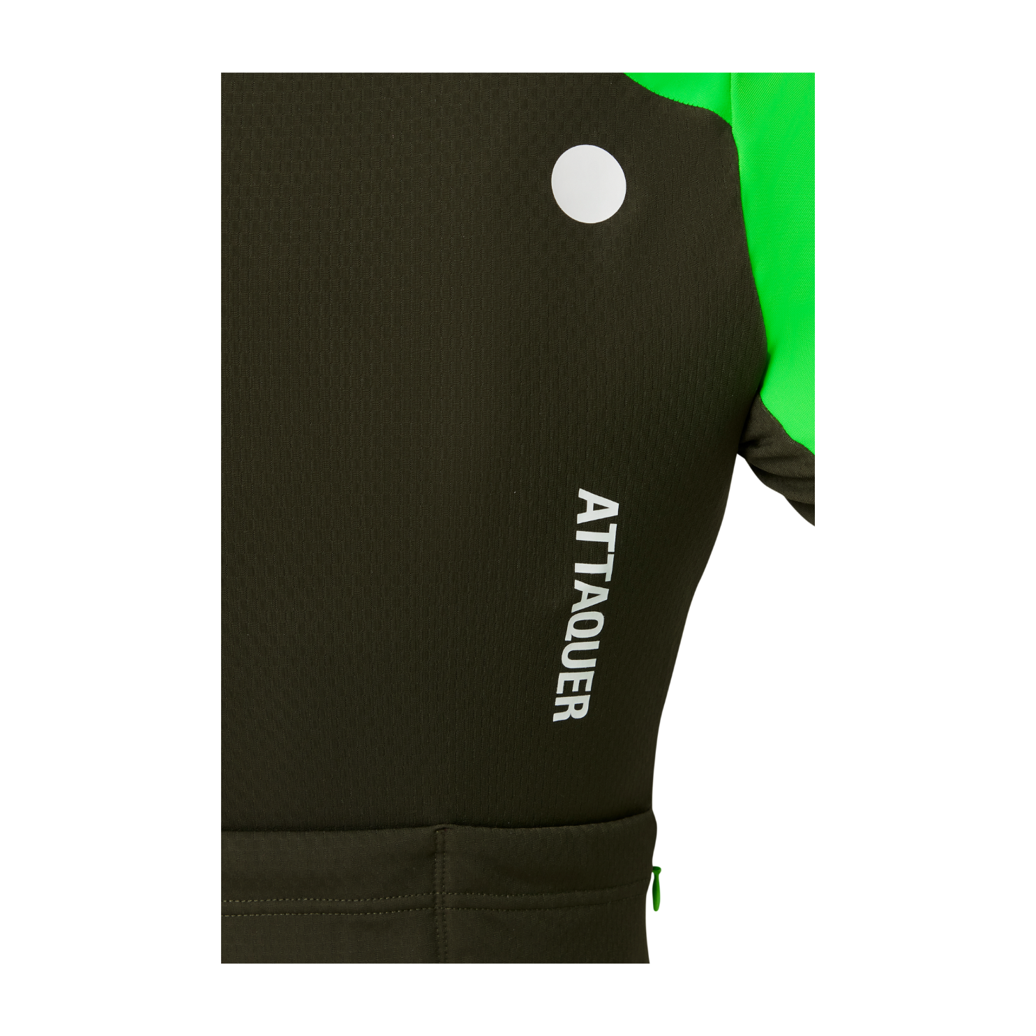 Attaquer Womens All Day Winter Long Sleeved Jersey - Pine/Fluro Green