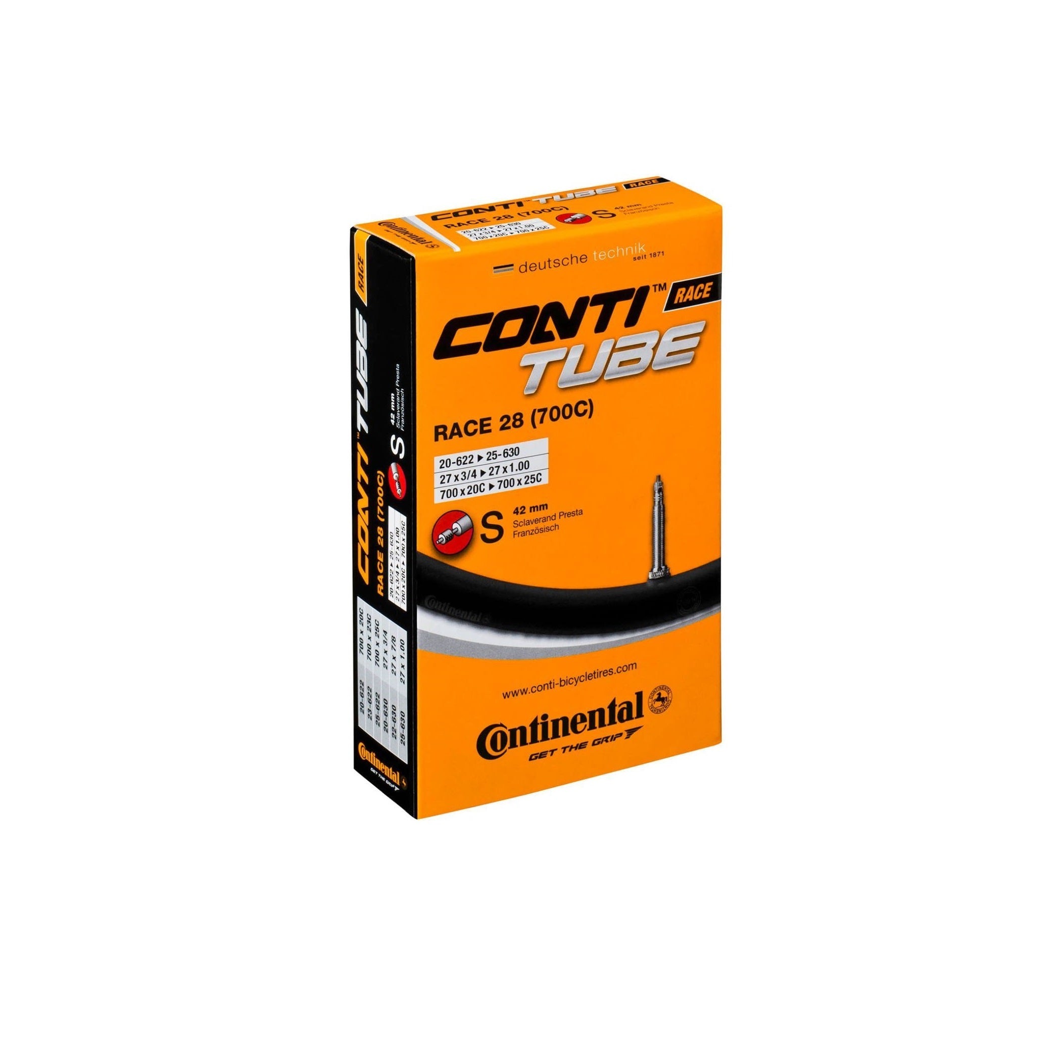 Continental Race 28 Tube 700 x 20 25 Presta Valve