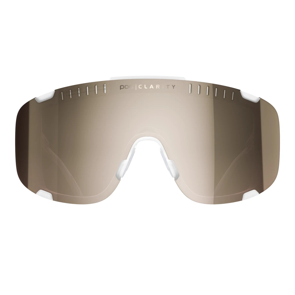 POC Devour Sunglasses - Transparent Crystal (Brown/Silver Mirror Lens)