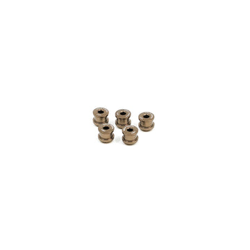 Wolf Tooth Set of 5 Chainring Bolts and Nuts for 1x - Espresso