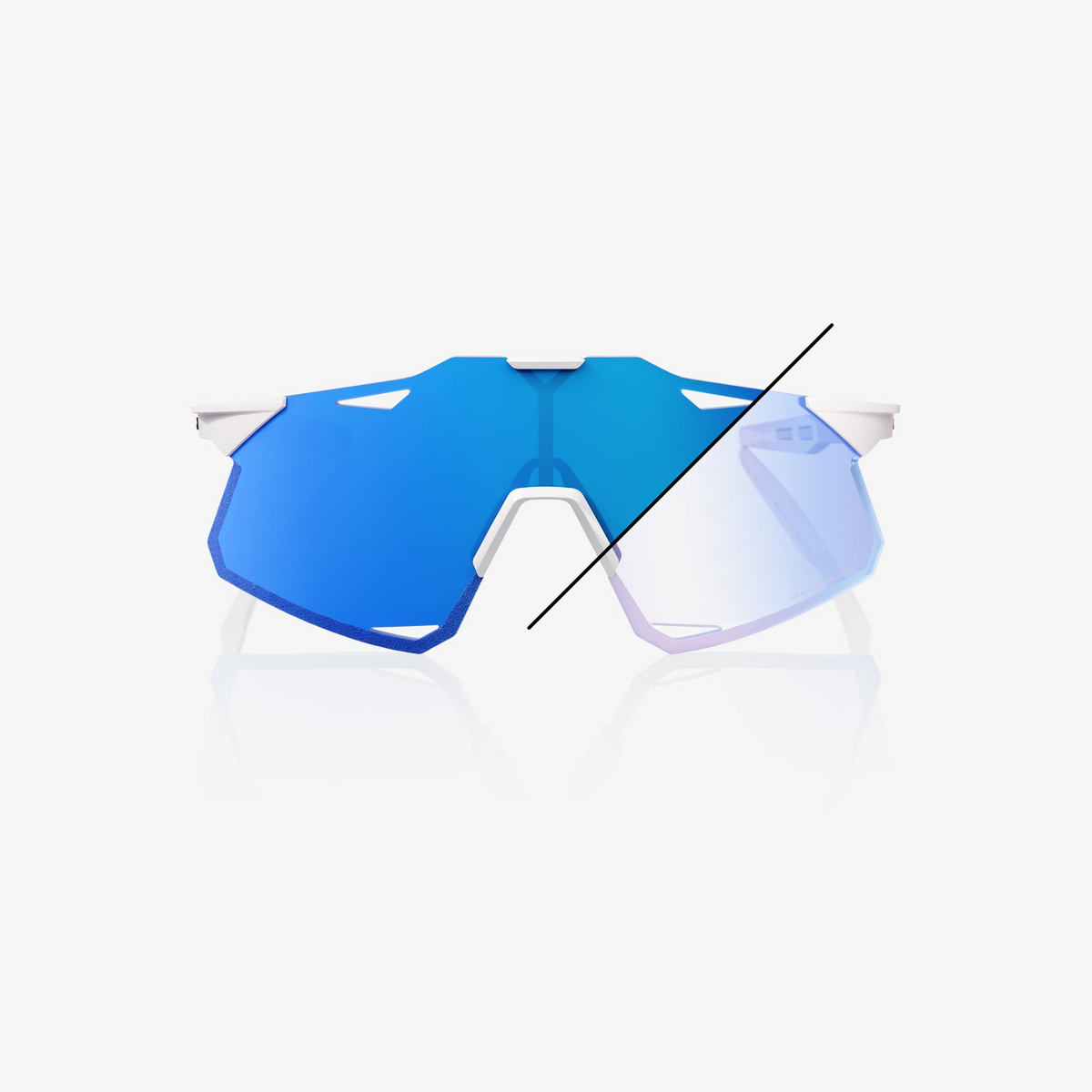100% Hypercraft Sunglasses - Bastille (Blue Mirror Photochromic Lens) – CCACHE