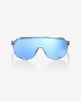 100-s2-sunglasses-polished-translucent-clear-hiper-blue-mirror-lens-front