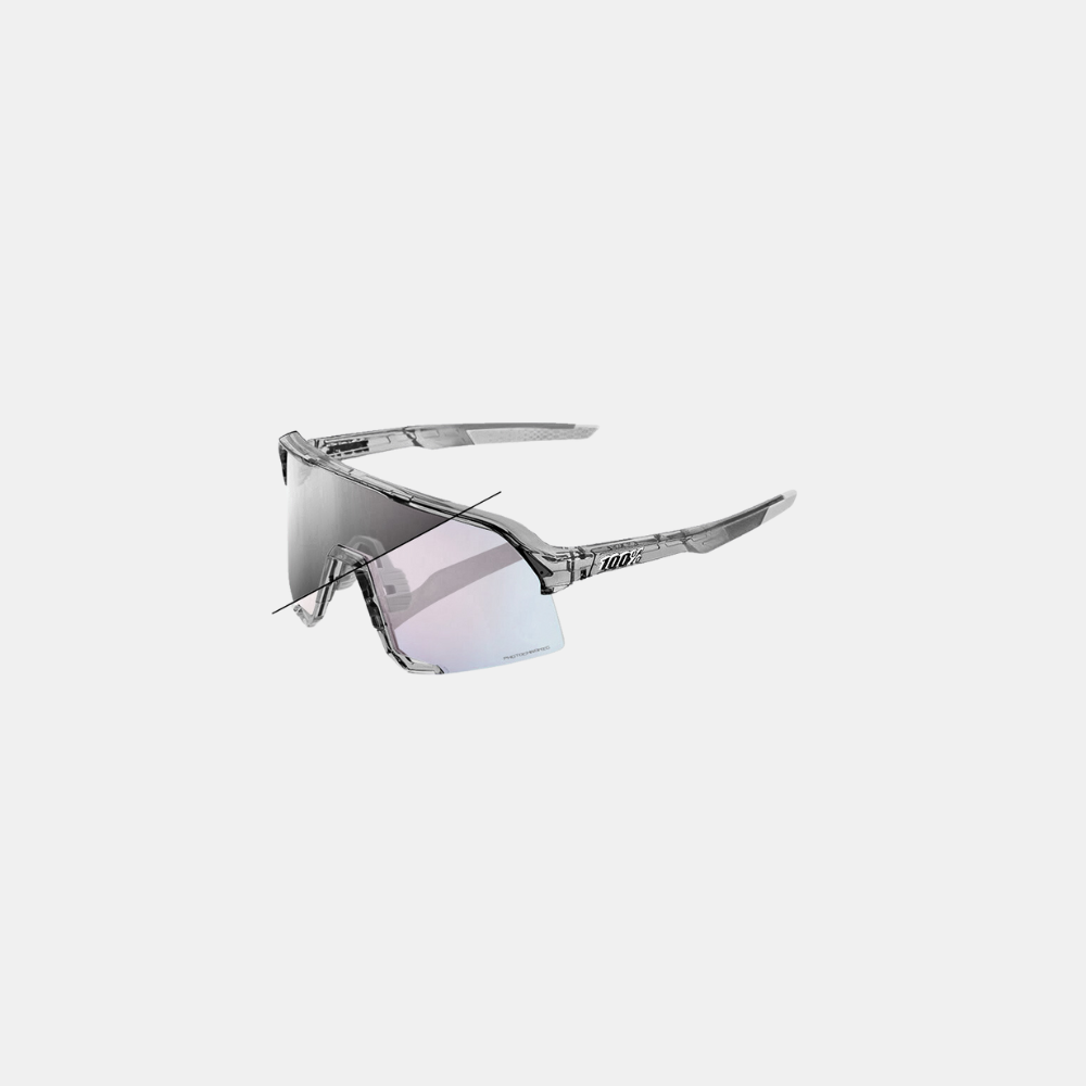 100% S3 - Polished Translucent Grey (Rose Gold Photochromic 100% S3 - Polished Translucent Grey (Rose Gold Photochromic