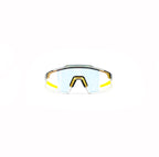 100% Aerocraft Sunglasses - Gloss Metallic Black Gold Mirror Photochromic Lens