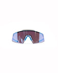 100% Aerocraft Sunglasses - Matte White HiPER Blue Mirror Lens