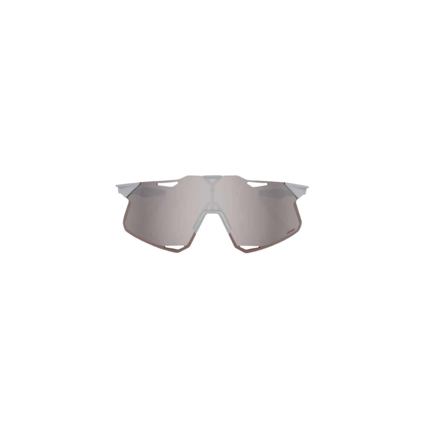 100% HYPERCRAFT Matte Stone Grey / HiPER Silver Mirror Lens