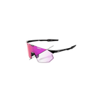 100% HYPERCRAFT SQ Gloss Black / Purple Mirror Photochromic Lens