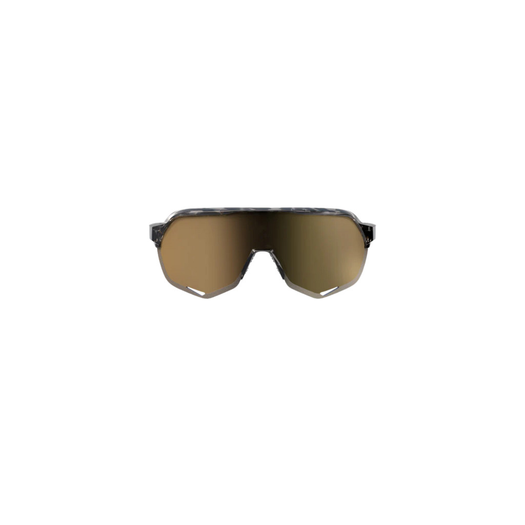 100% S2 Gloss Black Havana / Soft Gold Mirror Lens