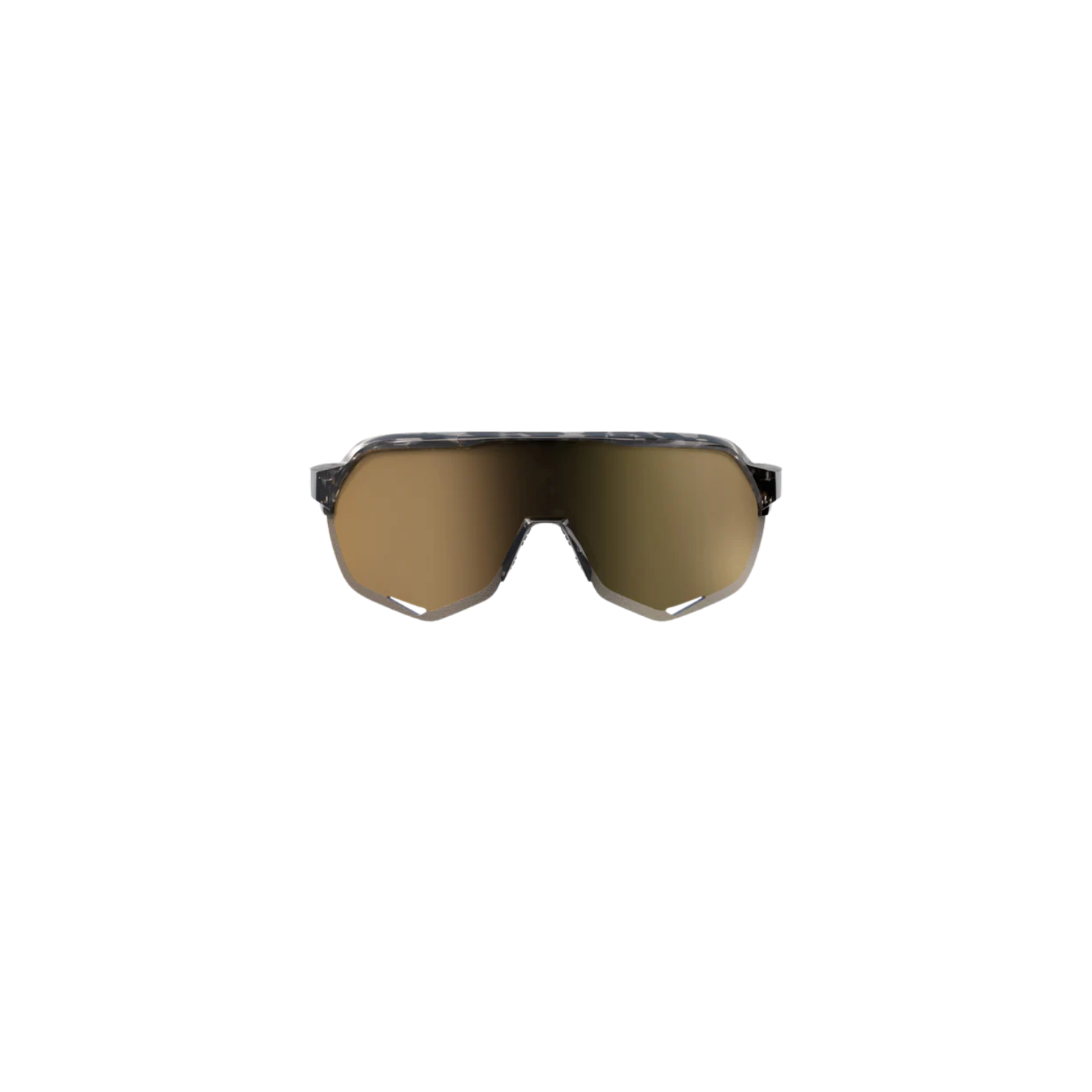 100% S2 - Gloss Black Havana / Soft Gold Mirror