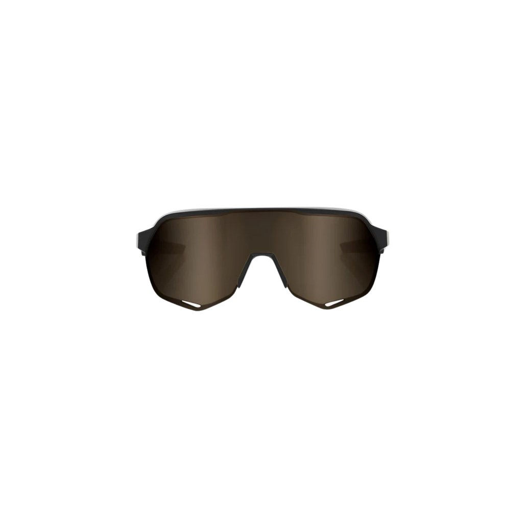 100% S2 Matte Black / Soft Gold Mirror Lens