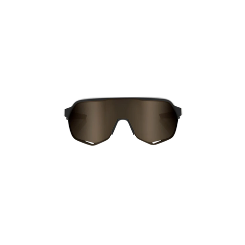 100% S2 Matte Black / Soft Gold Mirror Lens