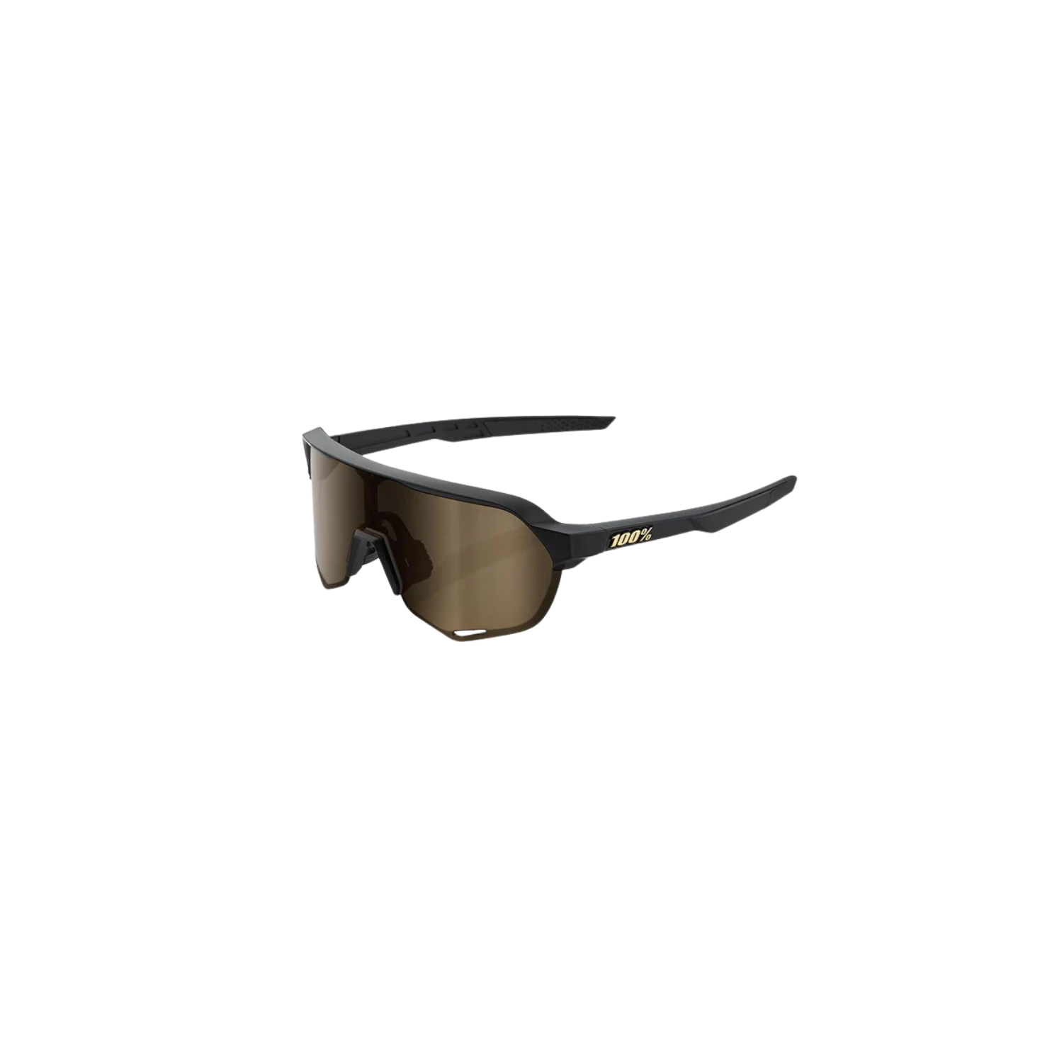 100% S2 - Matte Black / Soft Gold Mirror