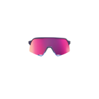 100% S3 Satin Storm Metallic / Purple Mirror Lens