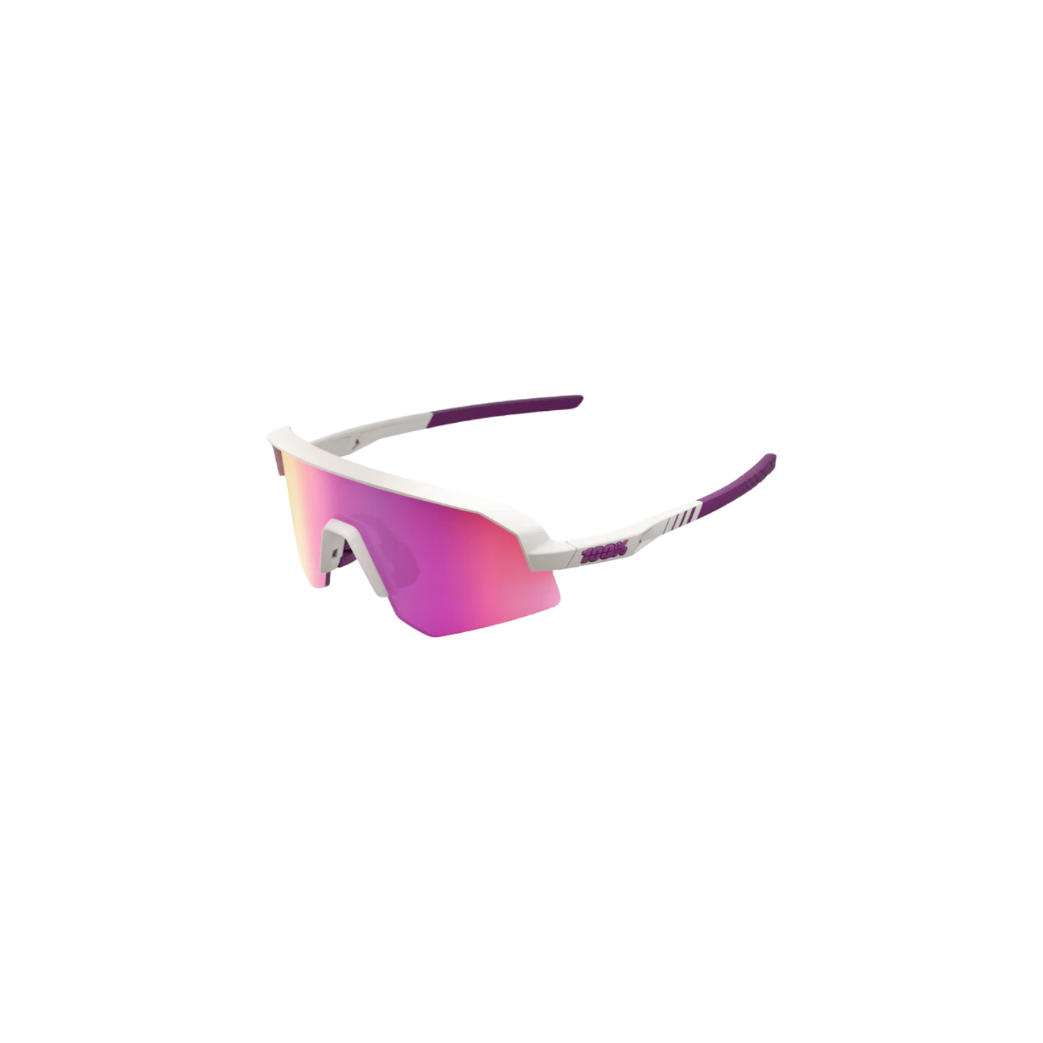 100% SLENDALE SL Matte Chalk / Purple Mirror Lens
