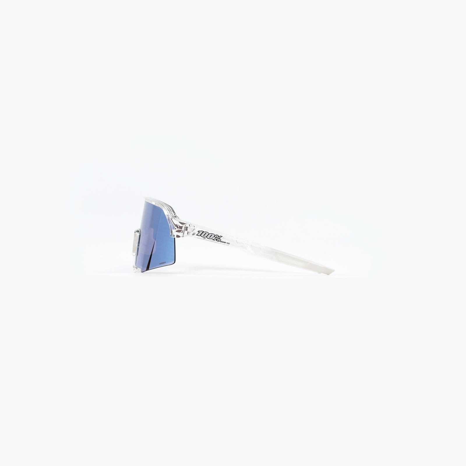100% S3 - Polished Translucent Clear (HiPER Blue Mirror)