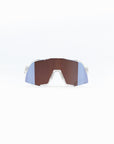 100% S3 Sunglasses - Polished Translucent Clear (HiPER Blue Mirror Lens)