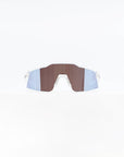 100% Speedcraft SL Sunglasses - Polished Translucent Clear (HiPER Blue Mirror Lens)