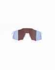 100% Speedcraft Sunglasses - Polished Translucent Clear (HiPER Blue Mirror Lens)