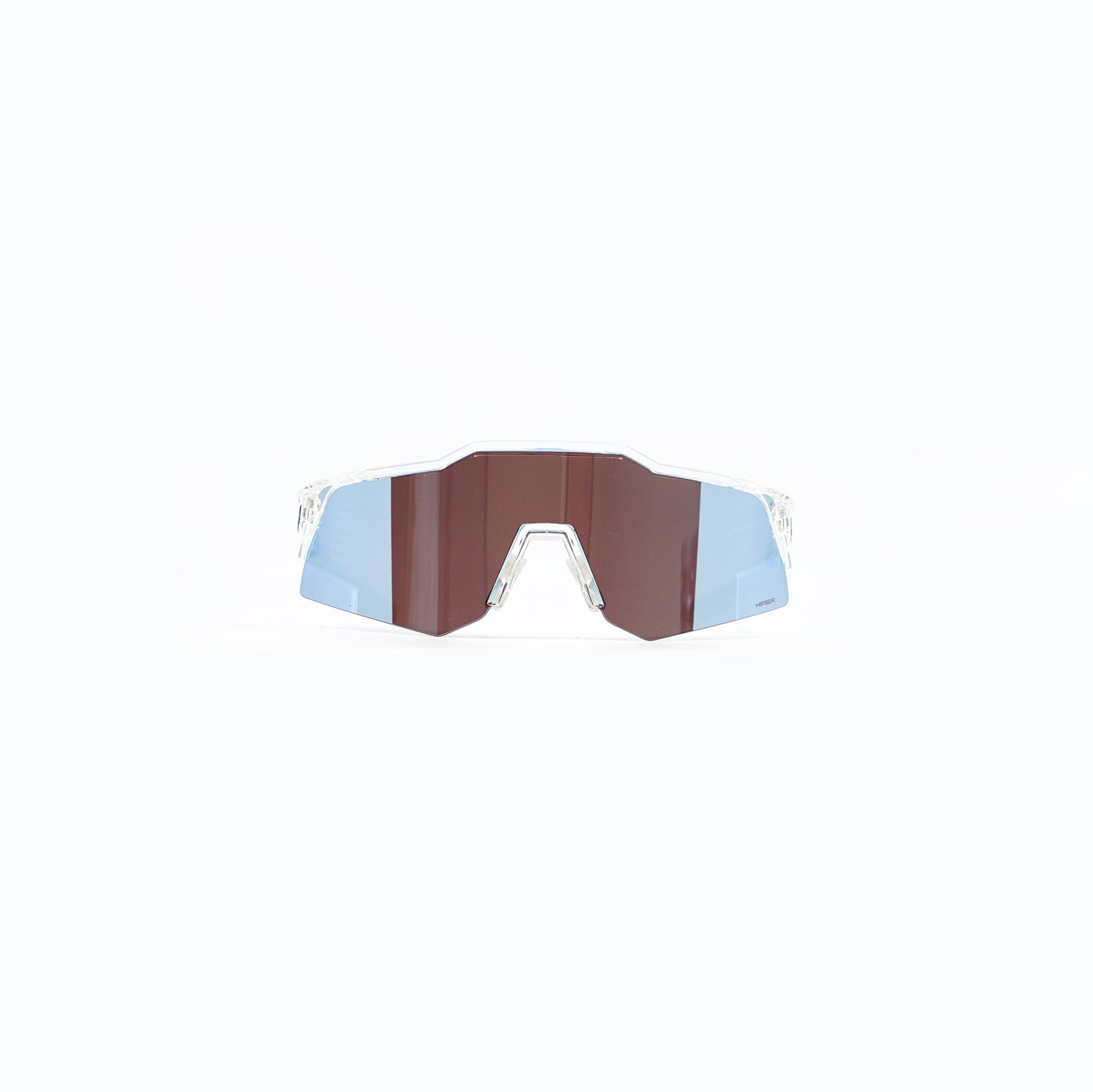 100% SPEEDCRAFT XS - Polished Translucent Clear (HiPER Blue Mirror)