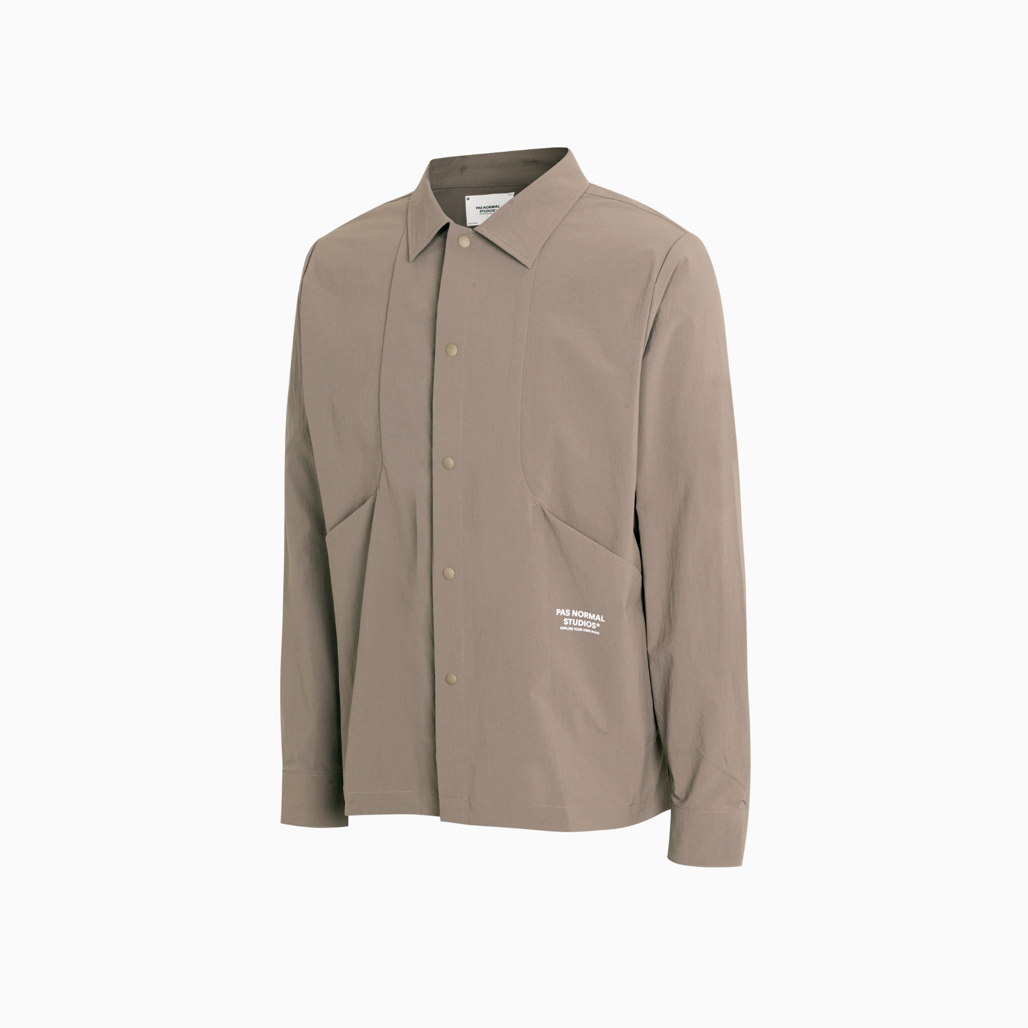 Pas Normal Studios Off-Race Tech Overshirt - Ash Brown