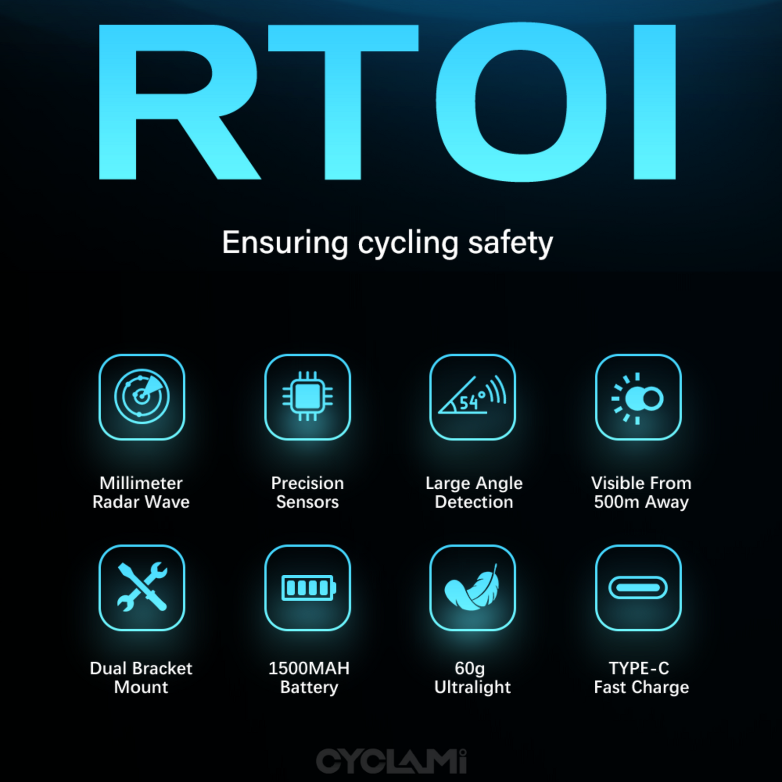Cyclami RT01 Smart Radar Tail Light