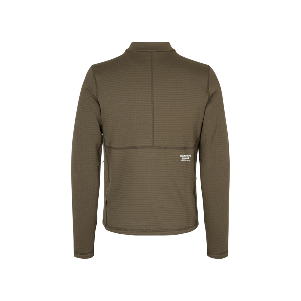 Pas Normal Studios Escapism Performance Fleece Zip - Dark Stone