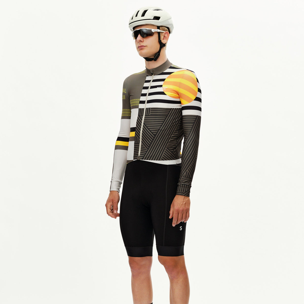 Pas Normal Studios Mechanism Long Sleeve Jersey - AOP International Sand