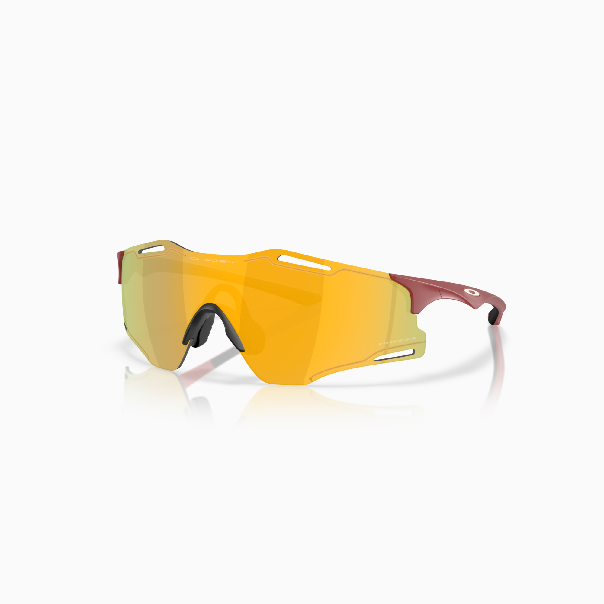 Oakley Cybr Zero 太阳镜 - 哑光铁红色（Prizm 24k 镜片）