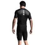 2XU Aero 长袖铁人三项服 - 黑色/白色
